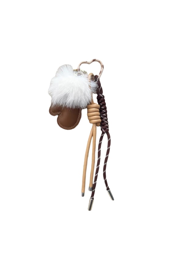 Unique Handmade PU Leather Glove Keychain Stylish Bag Charm Elegant Key Chain for Trendsetters and Accessory Lovers