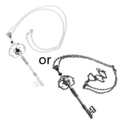 Fogun Vintage Skull Pendant Necklace Statement Punk Necklace Gothic Jewelry Decoration Gifts for Egirl Eboy Women Men