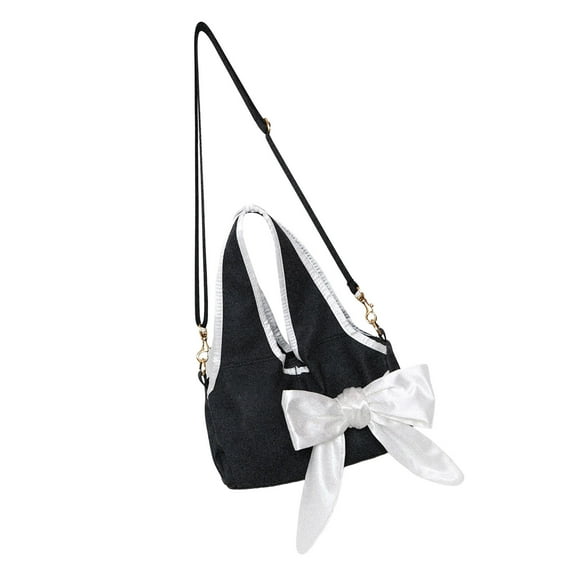 Women Bag Large Capacity Shoulder Bag Korean Styles Crossbody Bag Bows Top Handle Bag Fashion Handbag for Daily Travel