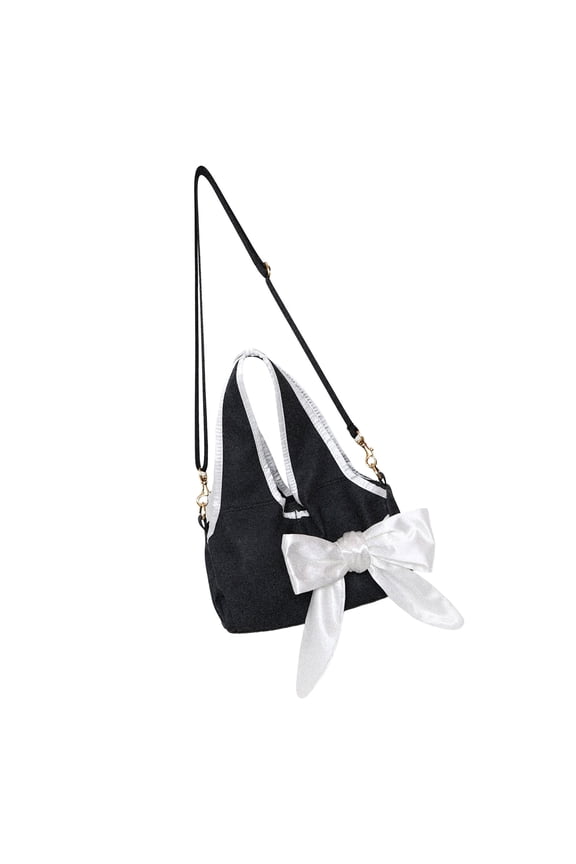 Women Bag Large Capacity Shoulder Bag Korean Styles Crossbody Bag Bows Top Handle Bag Fashion Handbag for Daily Travel