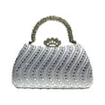 thumbnail image 1 of Womens Sparkling Evening Bag Glittering Shoulder Purse Handbag with Chain for Bridal Wedding Party Prom, 1 of 2