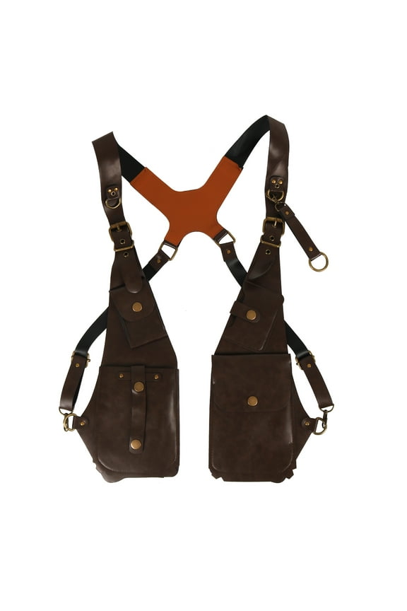 Men Women Hiddens Underarm Strap Wallet Phone Wallets Phone Holsters Bag PU Leather Shoulder Harness Bag for Outdoor