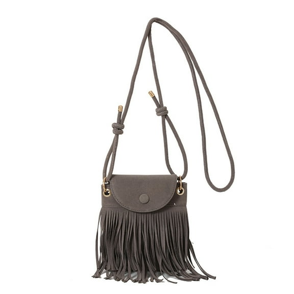 Fringe Designs Shoulder Bag for Women Crossbody Bags Trendy Leather Handbag with Adjustable Strap for Autumn Outfits