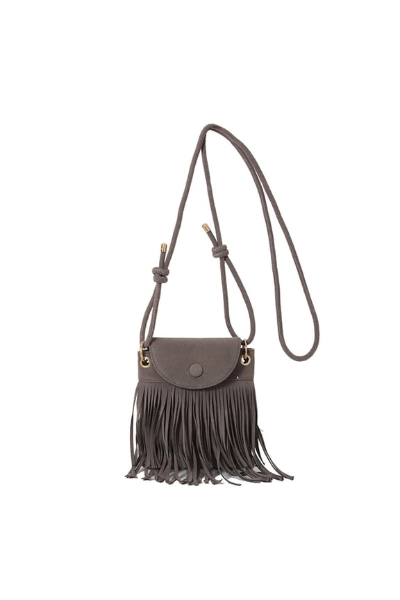 Fringe Designs Shoulder Bag for Women Crossbody Bags Trendy Leather Handbag with Adjustable Strap for Autumn Outfits