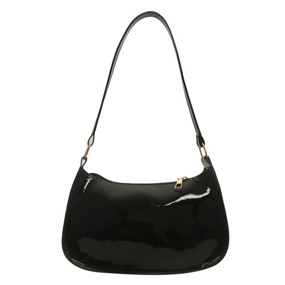 Retro PU Leather Shoulder Bag for Women Elegant Underarm Bag Satchel Purse Fashionable Evening Handbag Armpit Bag