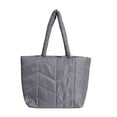 thumbnail image 1 of Winter Quilted Shoulder Bag Large Capacity Nylon Padded Nylon Underarm Purse Casual Handbag for Women, 1 of 2