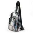 thumbnail image 1 of Clear Bag Stadium Approve Crossbody Bag Backpacks Purse Pack Simple Chest Bag Sling Bag for Stadium Event Concert, 1 of 2