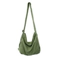 thumbnail image 1 of Womens Canvas Crossbody Bag Bag Aesthetic Shoulder Bag Large Capacity Bag Student School Bag for Travel, 1 of 2