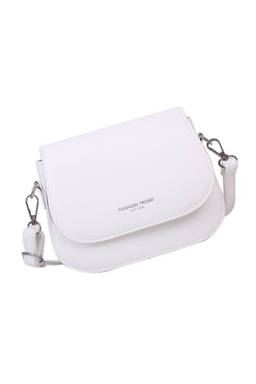 Fashionable Faux Leather Crossbody Bag for Women Candy Color Flap Covers Small Satchel with Adjustable Shoulder Strap