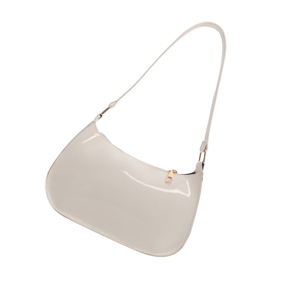 Retro PU Leather Shoulder Bag for Women Elegant Underarm Bag Satchel Purse Fashionable Evening Handbag Armpit Bag