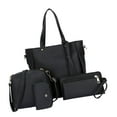 thumbnail image 1 of Elegant 4Pcs Women's PU Leather Shoulder Bag Set Crossbody Purse Shoulder Bag Card Holder Casual Handbag, 1 of 2