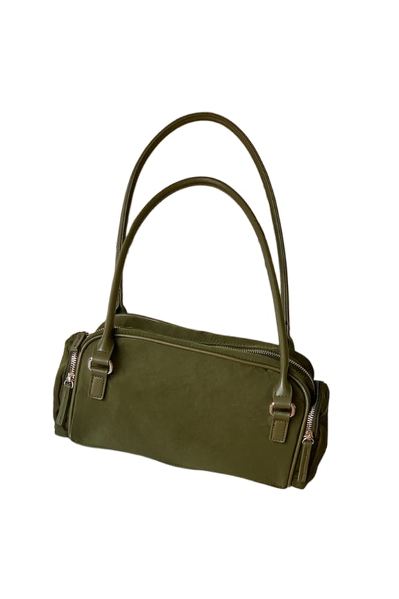 Womens Nylon Armpit Bag Simple Handbag All-matching Underarm Bag Korean Styles Shoulder Bag Shopping Dating Bag