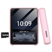 Fohil MP3 Player with Bluetooth, 64GB 2.4 inch Touch Screen Portable MP3 Player, Music Player with FM Radio, EBook, Recorder, Supports Multiple Audio Formats,TF Card
