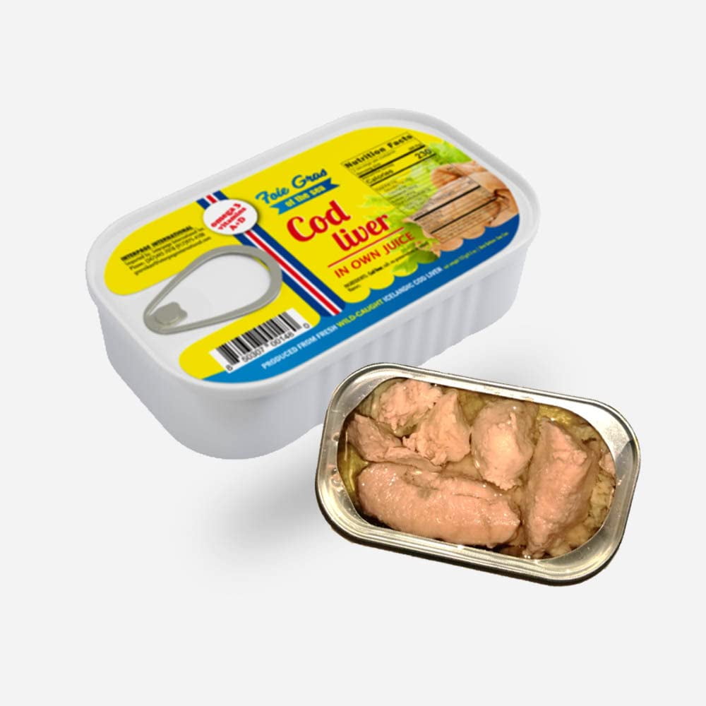 Foie Gras of the Sea Icelandic Cod Liver In Own Juices, 4.3 oz