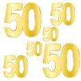 thumbnail image 1 of Foil "50" Birthday Cutouts, 1 of 1