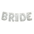 thumbnail image 1 of Foil "BRIDE" Balloon Banner Kit, Silver, 14in, includes Ribbon, 1 of 2