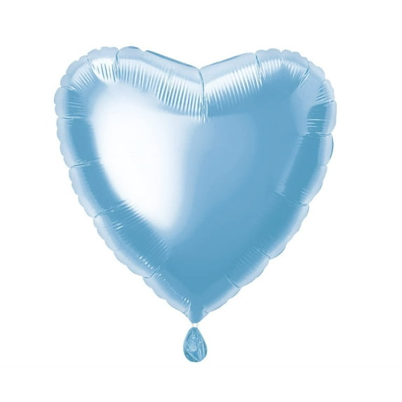 Foil Balloon, Heart, 18 in, Baby Blue, 1ct