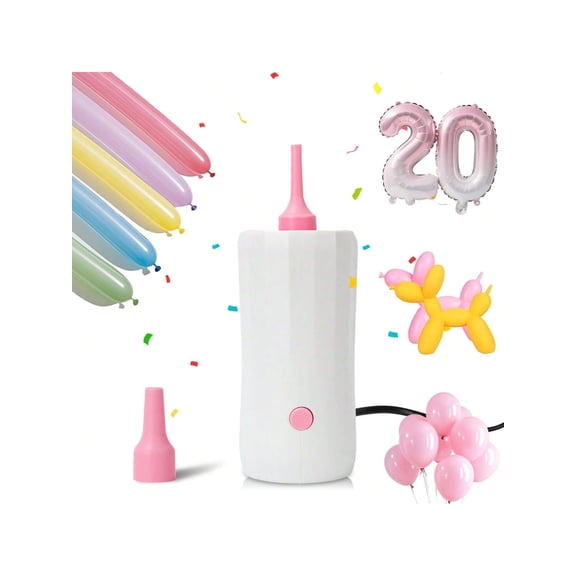 Foil Balloon Pump Electric 260 Balloons Pump Balloon Air Pump Inflator For Party Wedding Birthday Decorations Pink And Blue