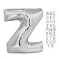 thumbnail image 1 of Foil Big Letter Balloon, Z, 34 in, Silver, 1ct, 1 of 4