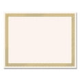 thumbnail image 1 of Foil Border Certificates, 8.5 X 11, Ivory/gold With Braided Gold Border, 12/pack | Bundle of 5 Packs, 1 of 3