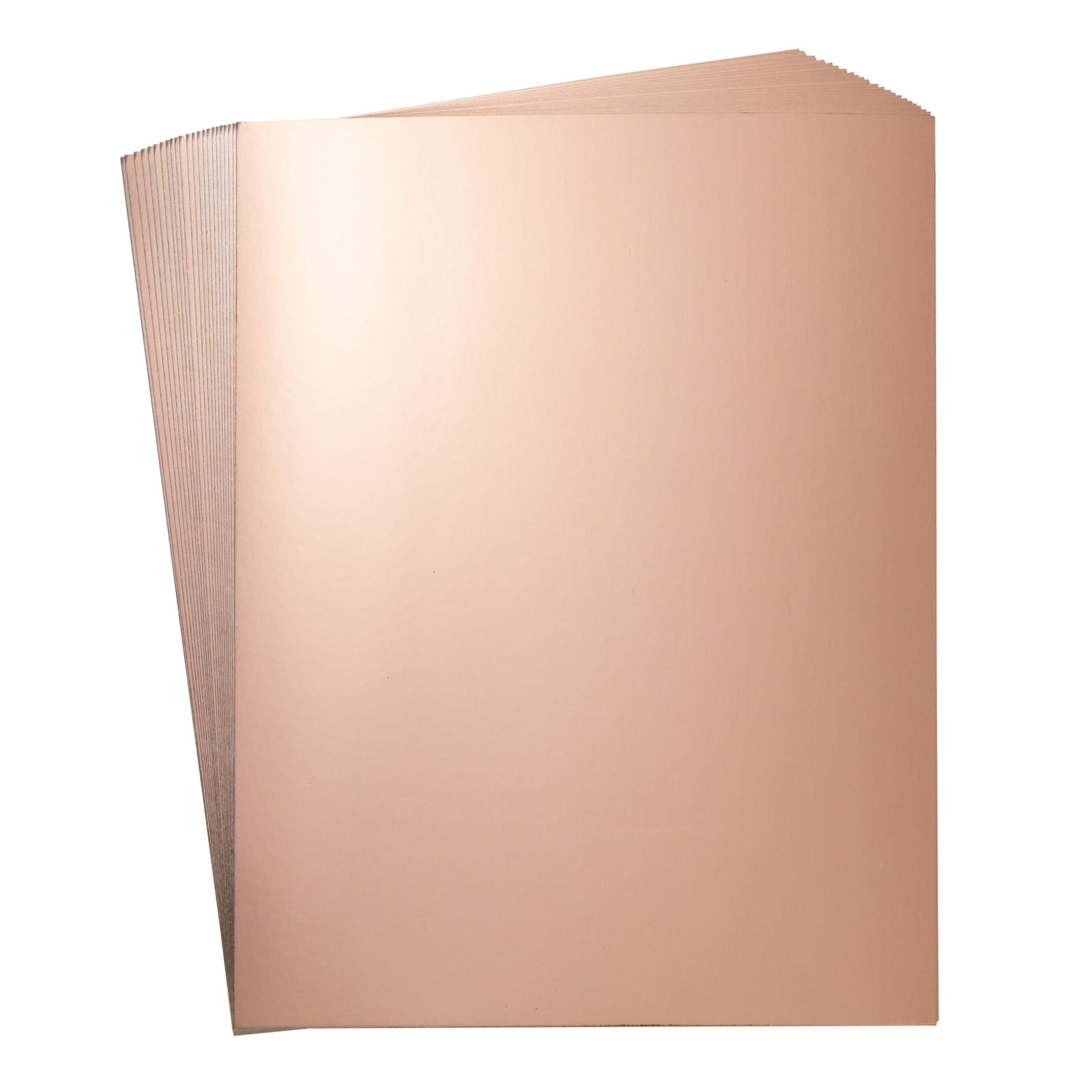 50 Pack Metallic Rose Gold Foil Paper Sheets for Arts and Crafts, 8.5 x 11,  PACK - Kroger