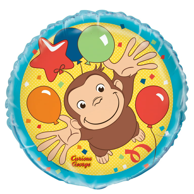 53) Little Monkey, Curious George Foil Balloon, 18in - Licensed