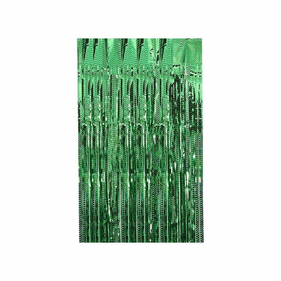 Foil Curtain Party Decoration 1M X 2M Metallic Fringe Backdrop For Birthday Wedding Christmas Bridal Shower Bright Rain Curtain