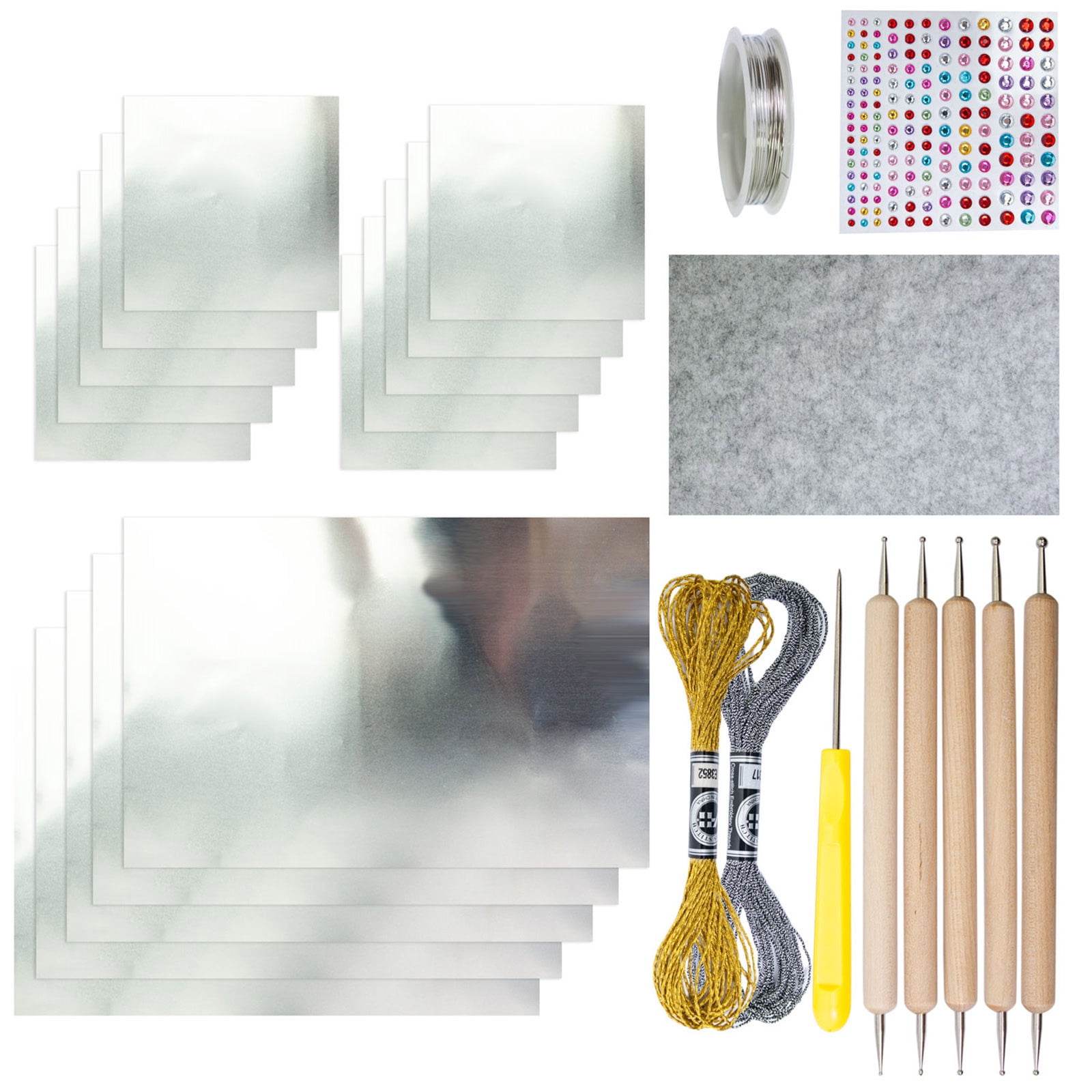 Foil Embossed Holiday Decorations Set Easy Assembly Christmas Art Craft Supplies For Kids And Adults Art Craft Project