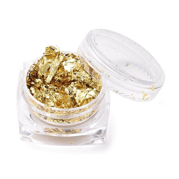 Foil Flakes DIY Gilding Flakes for Epoxy Jewelry Accessories Filler Gold