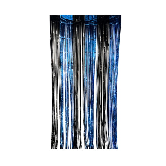 Foil Fringe Curtain Backdrop - 2 Pack 3.28 x 6.56 ft Metallic Tinsel Photo Booth Streamers Curtains for Birthdays Christmas New Years Anniversary Graduates Valentine's Day Party Decorations