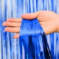 thumbnail image 1 of Foil Fringe Curtain Backdrop Metallic Tinsel Streamers Shimmer Photo Booth Background for Birthday Wedding Christmas Party Decorations Supplies,Theme Door Wall Hanging Decor,39*39In,1pc, 1 of 2