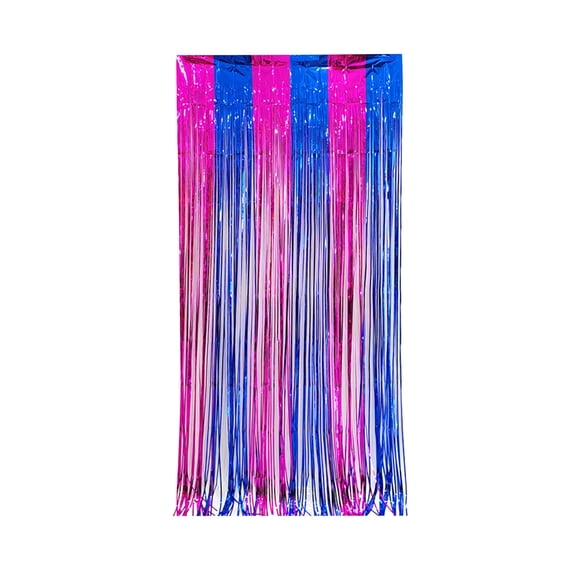 Foil Fringe Curtains For Party Decorations, Photo Booth Backdrops, Birthday Wedding Engagement Bridal Shower, Lightweight Easy Setup Metallic Streamers For Festive Atmosphere