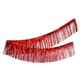 thumbnail image 1 of Foil Fringe Curtains Party Decorations, Tinsel Curtain Backdrop for Parties, Door Streamers, Glitter Streamer Fringe Backdrop for Birthday Decoration Wedding Graduation, Multicolor(Red,118x11.8"), 1 of 9