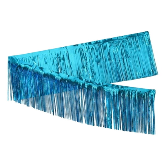 Foil Fringe Garland, B Party Backdrop Decor, Foil Fringe Garland Shiny Plastic Wall Hanging for Party Wedding Birthday Holiday Decoration