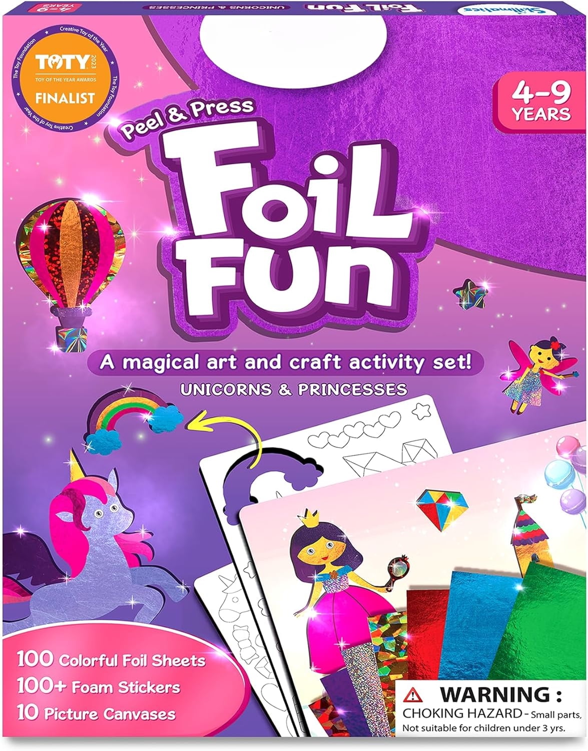 Apmemiss Foil Art Kit For Kids - Foils Fun Craft Kits & Supplies, No Mess Art For Kids, Foil Foam Stickers Art Craft Activity For Kid, Diy Creative Ac