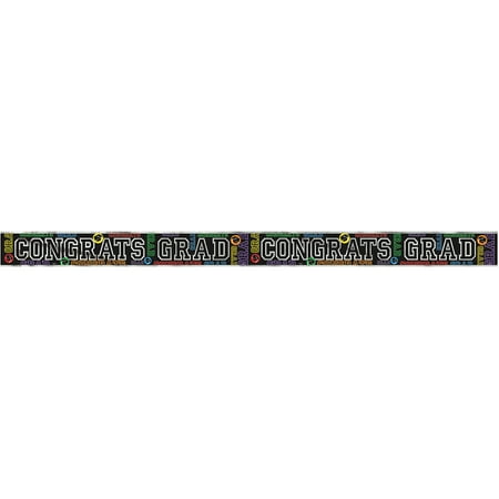 Foil Graduation Party Banner, 12 ft, 1ct
