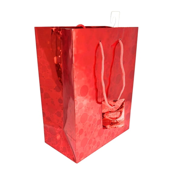 Foil Holographic Gift Bags – 9 x 7 x 4 Inches: 1CT