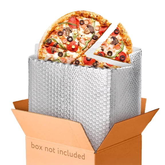 Foil Insulated Box Liners, Self-Seal Gusseted Bottom, 50 Count, 12 x 12 x 12 in