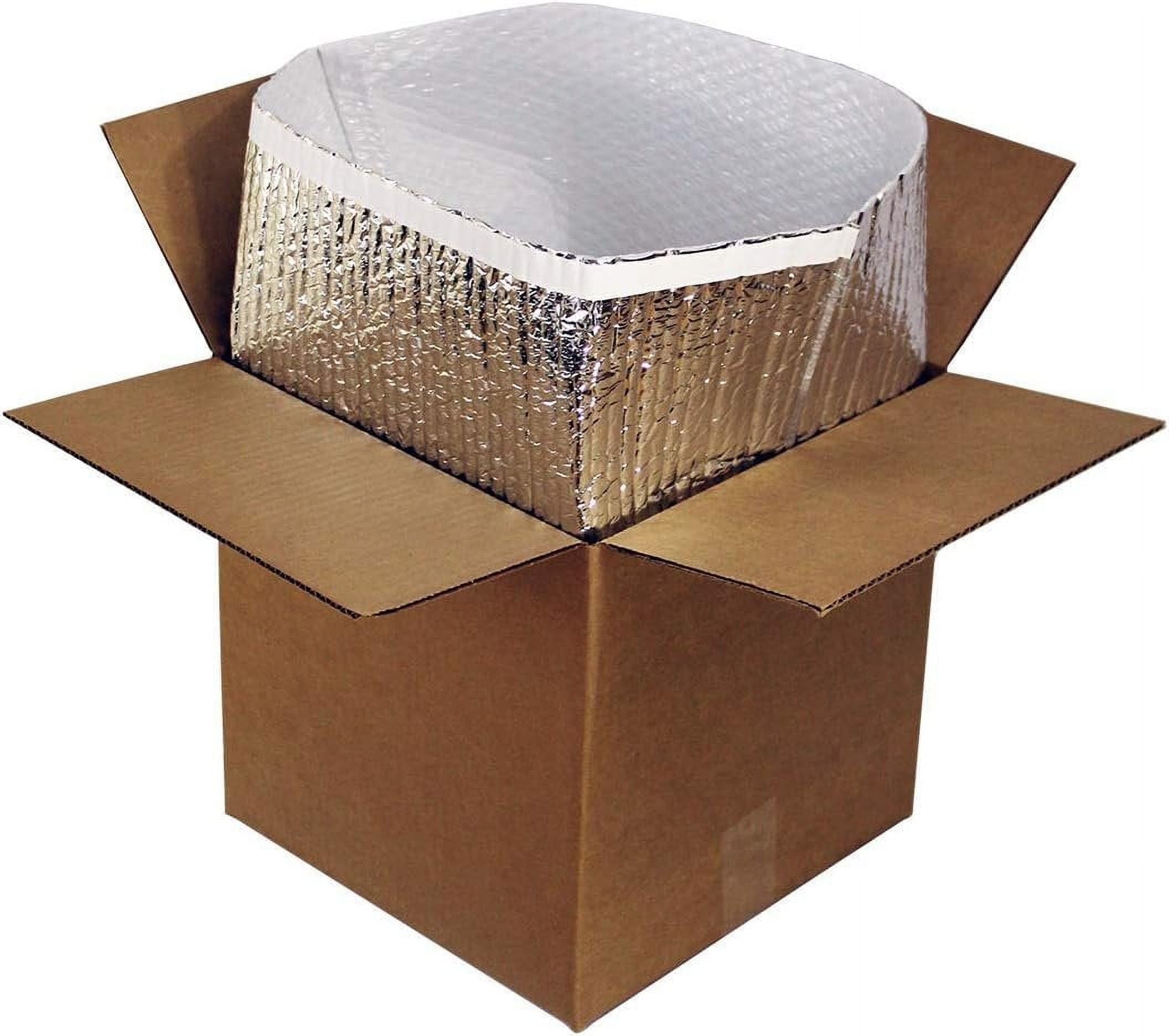 Foil Insulated Box Liners, 6 x 6 x 6 Inches. 10 Pack Insulated Shipping  Boxes for Frozen Food. Self-Seal Insulated Boxes for Shipping Food.  Leakproof