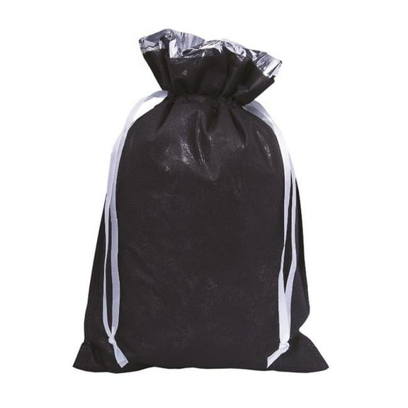Foil Laminated Gift Bag - Black / Silver