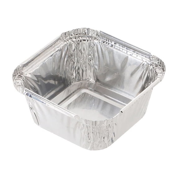 Foil Pans With Lids Aluminum Pans With Covers Disposable Food Containers 20pcs - Aluminum To Go Food Containers with Lids - Freezer Safe Foil Take out Trays - Heat proof Aluminum Meal Prep