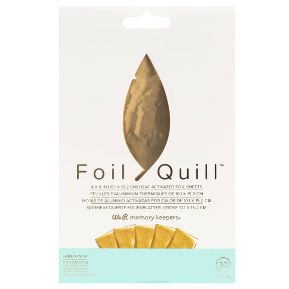 Foil Quill Sheets - 4 x 6 Inch Sheets - Gold Finch (30 Piece)