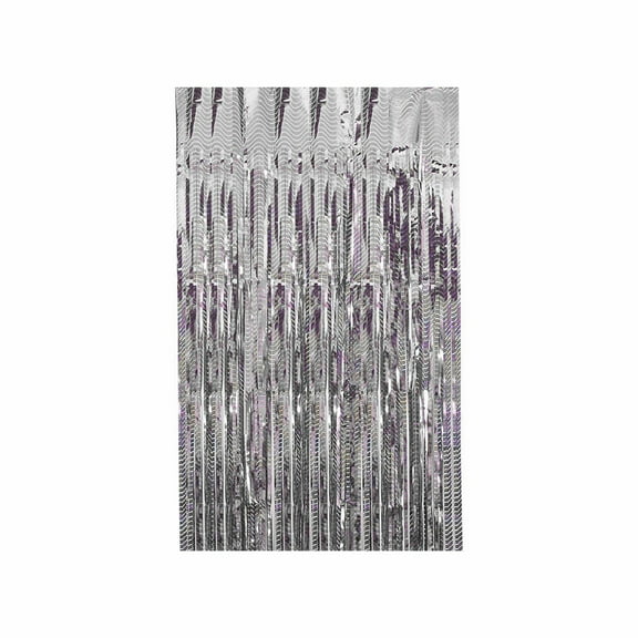 Foil Rain Curtain Backdrop, Laser Cut Glitter Curtain for Birthday Party, Wedding, Anniversary, Photo Booth, and Celebration Decor