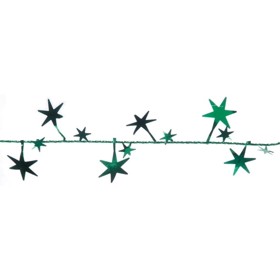 Star Garland - Hunter Green - 25 feet - Home Decor