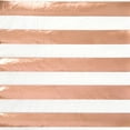 thumbnail image 1 of Foil Striped Paper Lunch Napkins, Rose Gold, 16ct, 1 of 2
