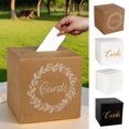 thumbnail image 1 of Foil Wedding Card Box Gift Card Holder for Party Wedding Reception Birthday Graduation Baby Shower Raffle and Special Occasions Christmas Gift, 1 of 7