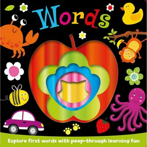 Pre-Owned Foiled Board Books: Words, Volume 1 : Explore First Words with Peep-Through Learning Fun (Series #1) (Hardcover)
