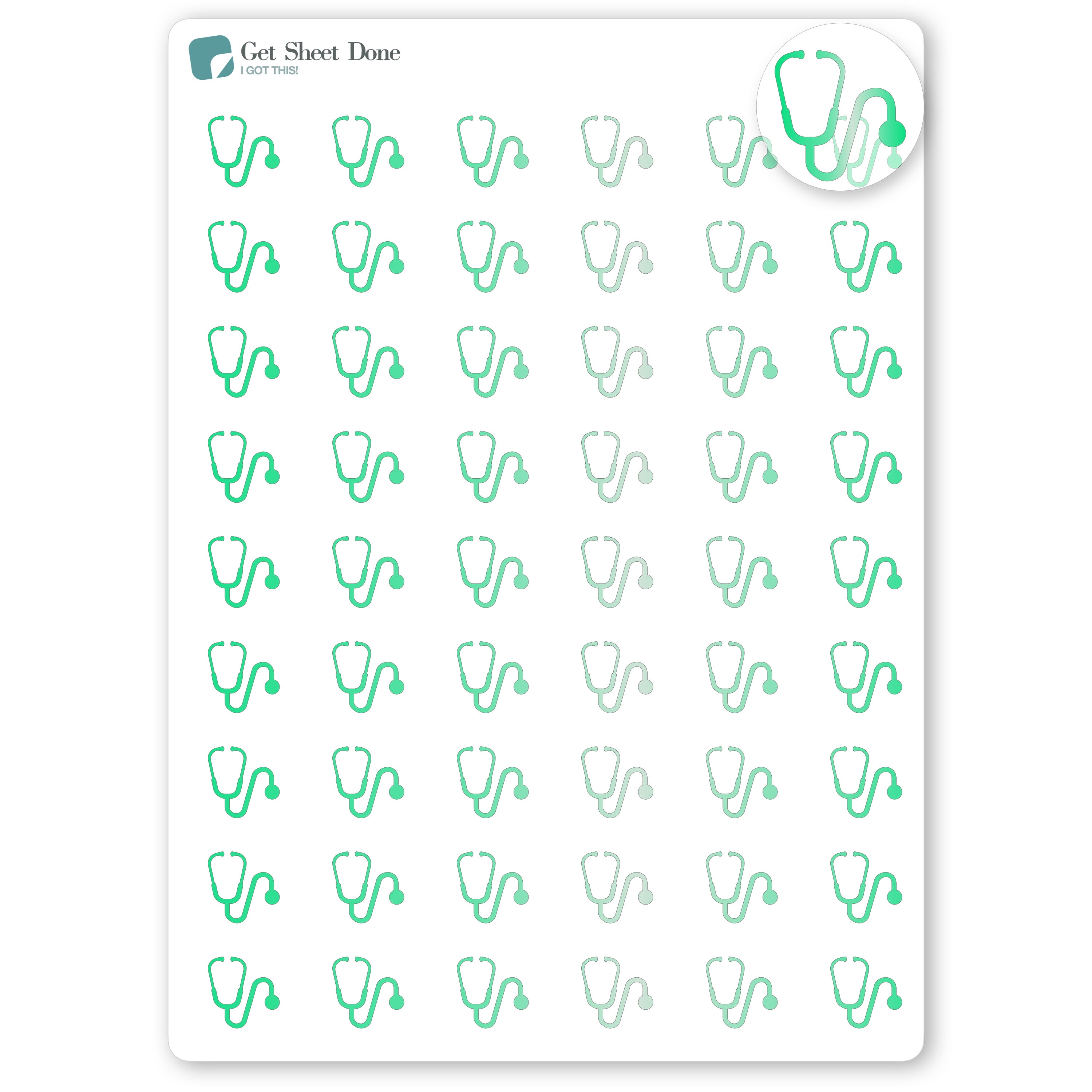 Foiled On Call / Doctor / Nurse Planner Stickers / Appointments ...