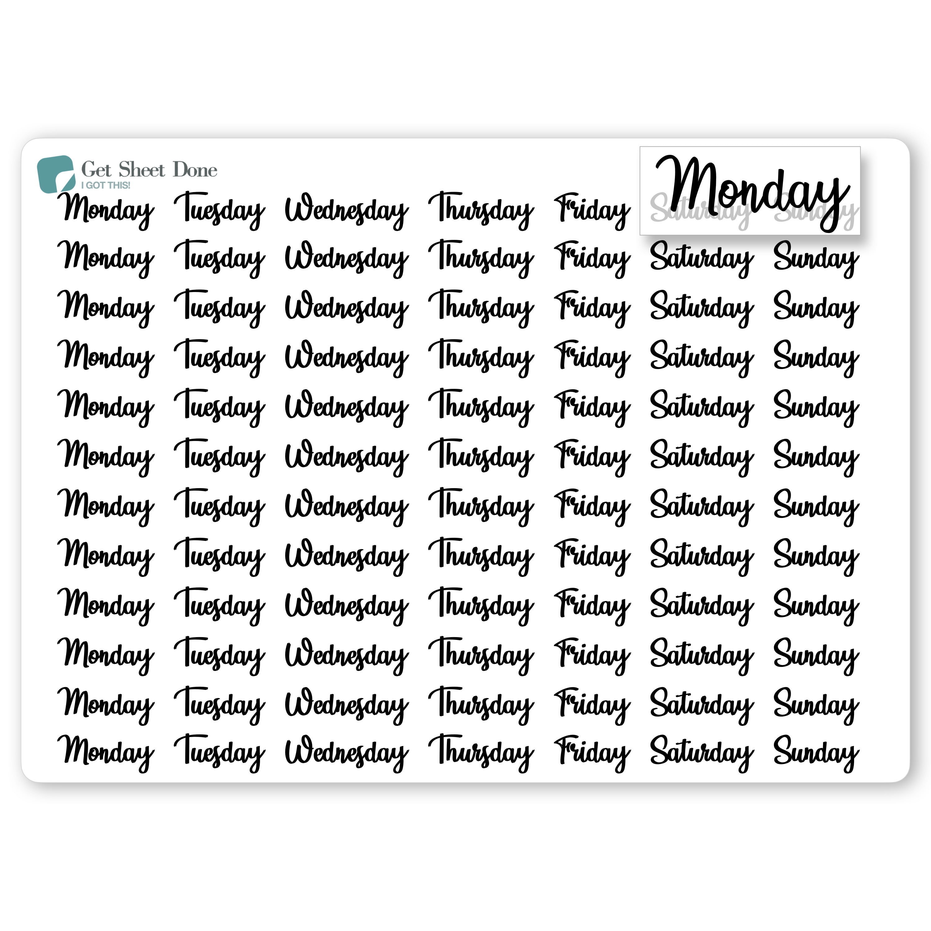 Handmade Planner Stickers