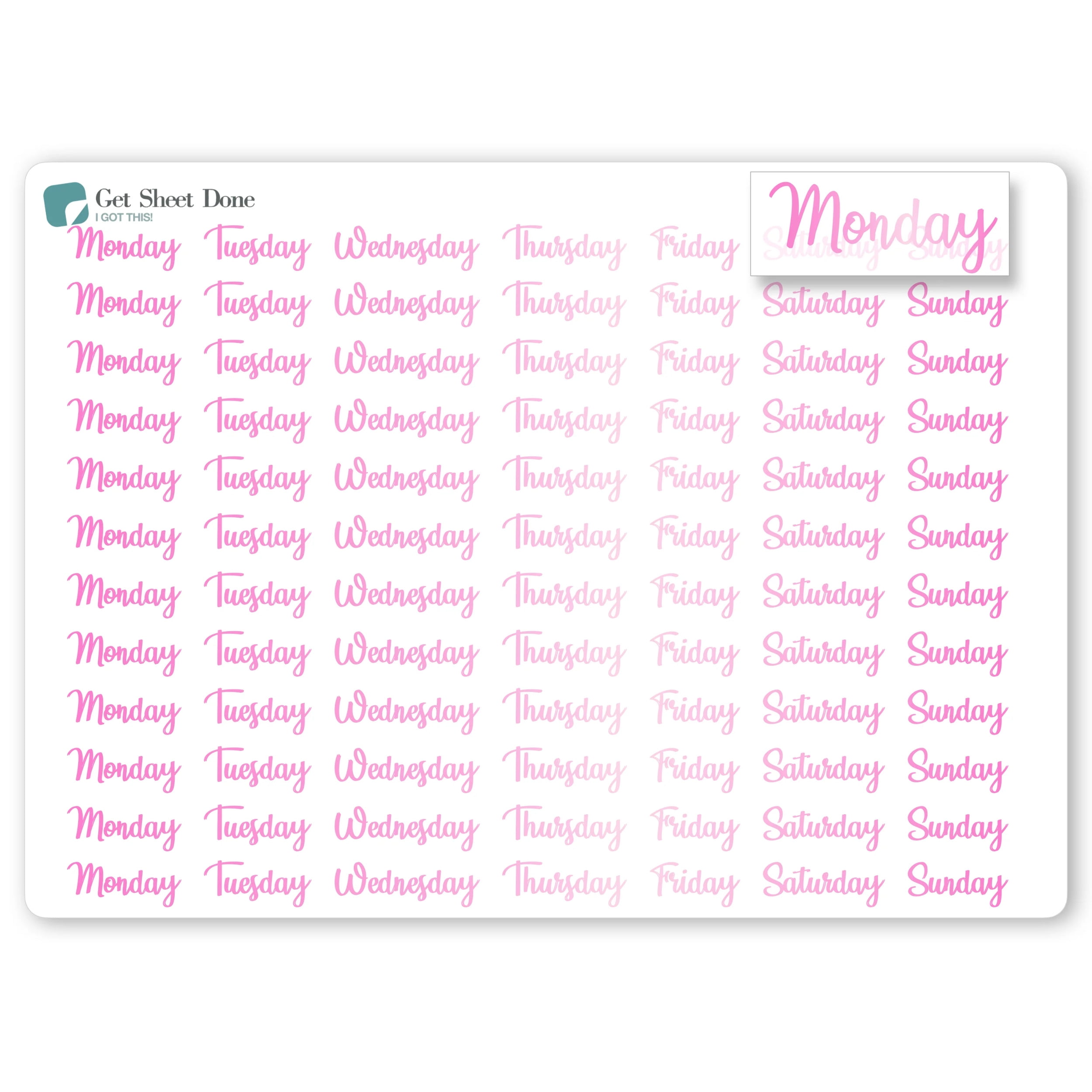 Handmade Planner Stickers